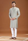 ULTRA SOFT GREY BAMBOO COTTON KURTA