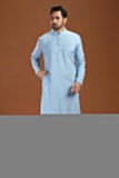 ULTRA SOFT BLUE BAMBOO COTTON KURTA