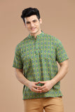 BLOCK PRINTED COTTON SHORT KURTA