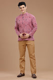 DOBBY COTTON SHORT KURTA FULL SLEEVES