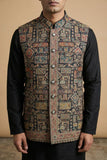 MENS WOVEN JACQUARD WAISTCOAT