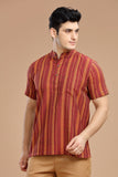 DOBBY COTTON SHORT KURTA HALF SLEEVES