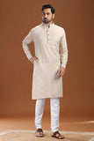 ULTRA SOFT BEIGE BAMBOO COTTON KURTA