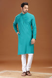 ULTRA SOFT GREEN BAMBOO COTTON KURTA