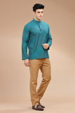 DOBBY COTTON SHORT KURTA FULL SLEEVES