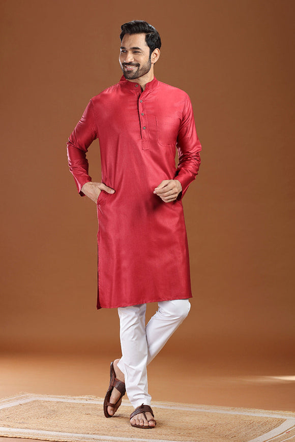 viscose silk long kurta for men, traditional wear, breathable fabric