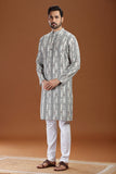 HANDWOVEN IKAT FINE COUNT COTTON LONG KURTA