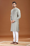 ULTRA SOFT GREY BAMBOO COTTON KURTA
