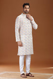 HANDWOVEN IKAT FINE COUNT COTTON LONG KURTA