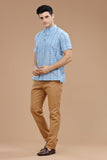 DOBBY COTTON SHORT KURTA HALF SLEEVES