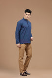 DOBBY COTTON SHORT KURTA FULL SLEEVES