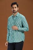 HANDWOVEN IKAT FINE COUNT COTTON SHIRT