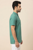 TEXTURED SOFT COTTON SHORT KURTA HALF SLEEVES
