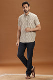 HANDWOVEN IKAT FINE COUNT COTTON SHIRT