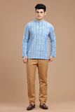 DOBBY COTTON SHORT KURTA FULL SLEEVES