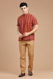 DOBBY COTTON SHORT KURTA HALF SLEEVES