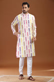 HANDWOVEN IKAT FINE COUNT COTTON LONG KURTA