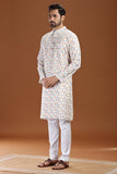 HANDWOVEN IKAT FINE COUNT COTTON LONG KURTA