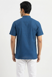 TEXTURED SOFT COTTON SHORT KURTA HALF SLEEVES