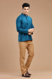 LUSTRE COTTON SHORT KURTA FULL SLEEVES