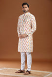 HANDWOVEN IKAT FINE COUNT COTTON LONG KURTA