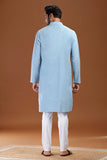 ULTRA SOFT BLUE BAMBOO COTTON KURTA
