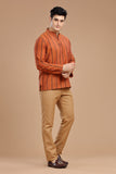 DOBBY COTTON SHORT KURTA FULL SLEEVES