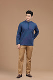 DOBBY COTTON SHORT KURTA FULL SLEEVES