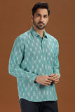 HANDWOVEN IKAT FINE COUNT COTTON SHIRT