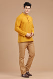 DOBBY COTTON SHORT KURTA FULL SLEEVES