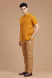 DOBBY COTTON SHORT KURTA HALF SLEEVES