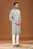 ULTRA SOFT GREY BAMBOO COTTON KURTA