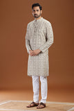 HANDWOVEN IKAT FINE COUNT COTTON LONG KURTA