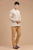 DOBBY COTTON SHORT KURTA FULL SLEEVES