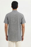 TEXTURED SOFT COTTON SHORT KURTA HALF SLEEVES