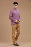 DOBBY COTTON SHORT KURTA FULL SLEEVES