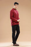 SLUB COTTON SHORT KURTA FULL SLEEVES