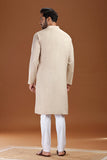 ULTRA SOFT BEIGE BAMBOO COTTON KURTA