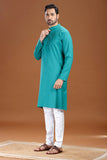 ULTRA SOFT GREEN BAMBOO COTTON KURTA