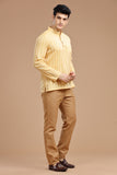 DOBBY COTTON SHORT KURTA FULL SLEEVES