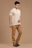 DOBBY COTTON SHORT KURTA HALF SLEEVES