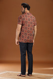 PRINTED COTTON SHORT KURTA HALF SLEEVES