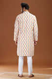 HANDWOVEN IKAT FINE COUNT COTTON LONG KURTA