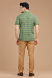 BLOCK PRINTED COTTON SHORT KURTA