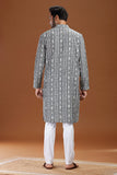 HANDWOVEN IKAT FINE COUNT COTTON LONG KURTA