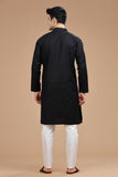 BLACK LUSTRE COTTON LONG KURTA