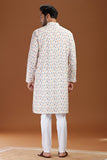HANDWOVEN IKAT FINE COUNT COTTON LONG KURTA