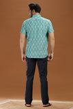 HANDWOVEN IKAT FINE COUNT COTTON SHIRT