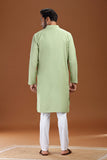 ULTRA SOFT GREEN BAMBOO COTTON KURTA