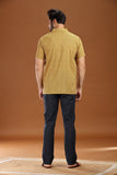 MUSTURD PRINTED COTTON SHORT KURTA HALF SLEEVES